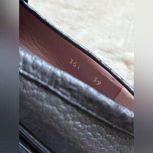 Black Leather Women's Loafers